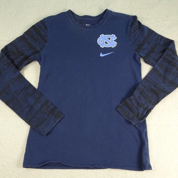 NCAA N.Carolina Tar Heels Blue Camo Sleeves Small - Picture 1 of 5